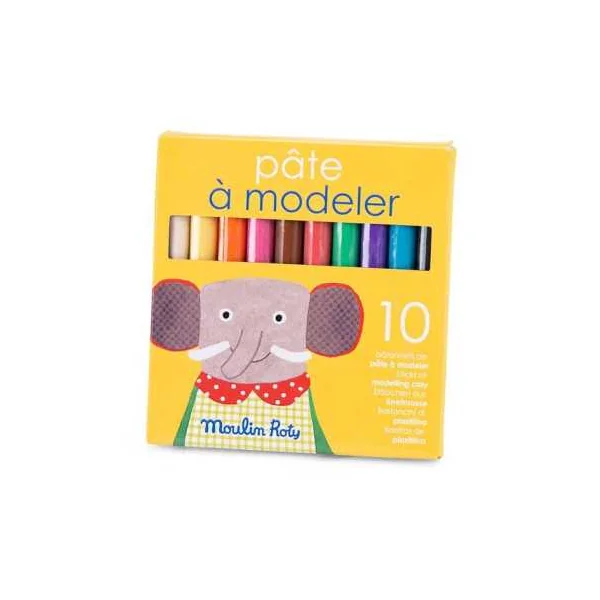 10 bâtonnets de pâte à modeler Les Popipop - Moulin Roty