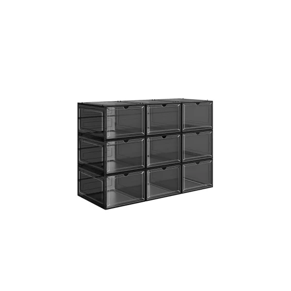 12 Boîtes à Chaussures Rangement de Chaussure Organisateur d'Intérieur