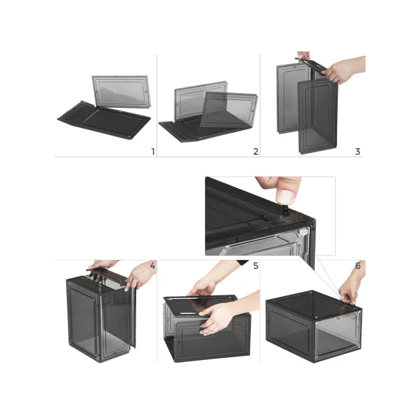 12 Boîtes à Chaussures Rangement de Chaussure Organisateur d'Intérieur