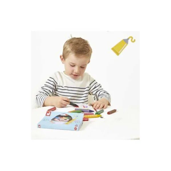 12 Crayons de cire - Janod