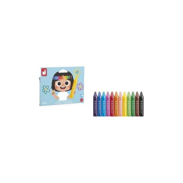 12 Crayons de cire - Janod
