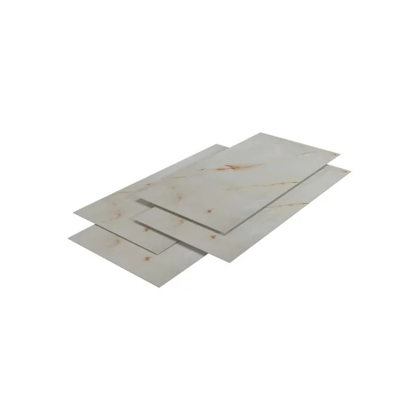 12 Panneaux Muraux Décoratifs 120 x 60 cm Marbre Beige Clair