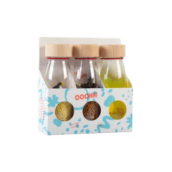 3 bouteilles sensorielles Tropical - Petit Boum