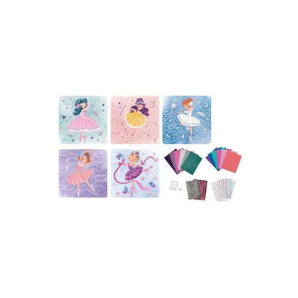 5 mosaïques princesses ballerines - Sycomore
