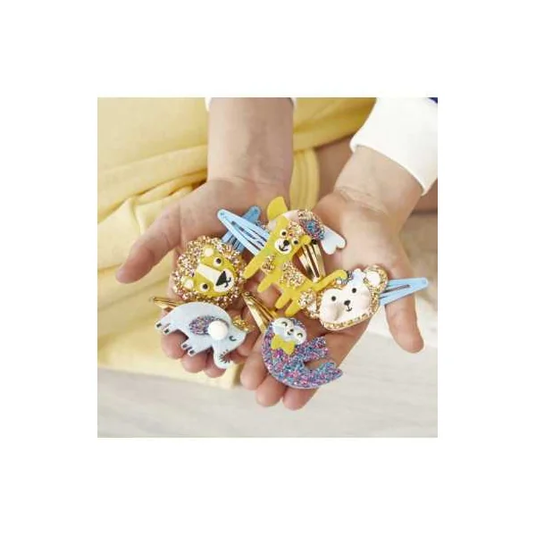 6 barrettes pailletées à créer Exotic Animals - Janod
