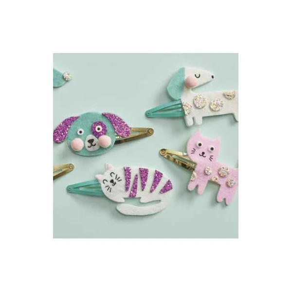 6 barrettes pailletées à créer Little Pets - Janod