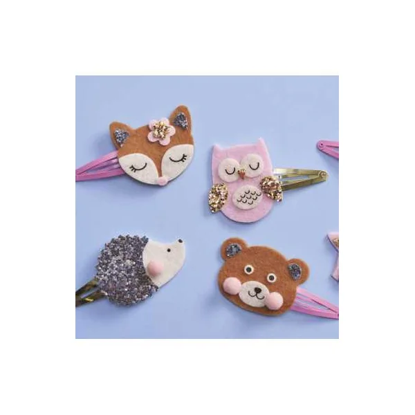 6 barrettes pailletées à créer Pretty Forest - Janod