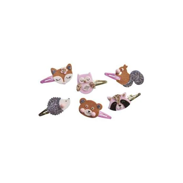 6 barrettes pailletées à créer Pretty Forest - Janod