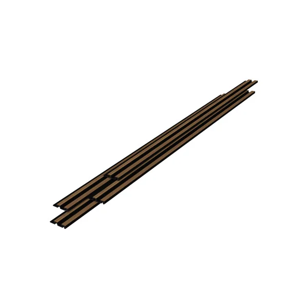 8 Panneaux Muraux 3D Effet Chêne 195 x 12 cm Décoration Intérieur