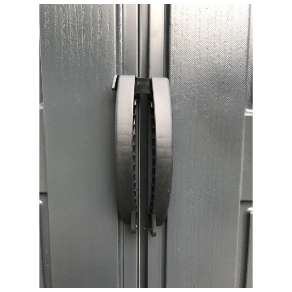 Abri de jardin 3,65 m² en PVC Gris + Plancher Abri PVC