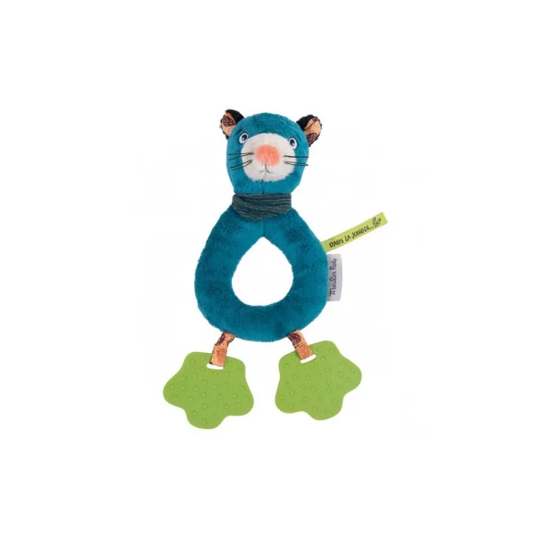 Anneau hochet panthère Dans la jungle - Moulin Roty