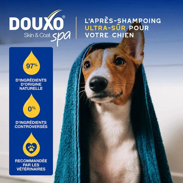 Après-shampoing hydratant hypoallergénique chien 250 ml