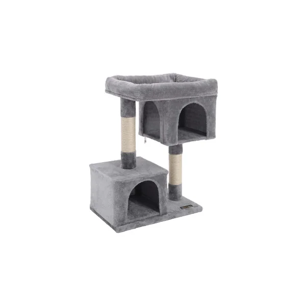 Arbre à Chat Tour de Jeu Chats de 84 cm en Gris Doux