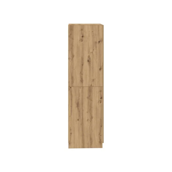 Armoire avec Penderie 2 portes 2 Tiroirs Chêne 180 cm