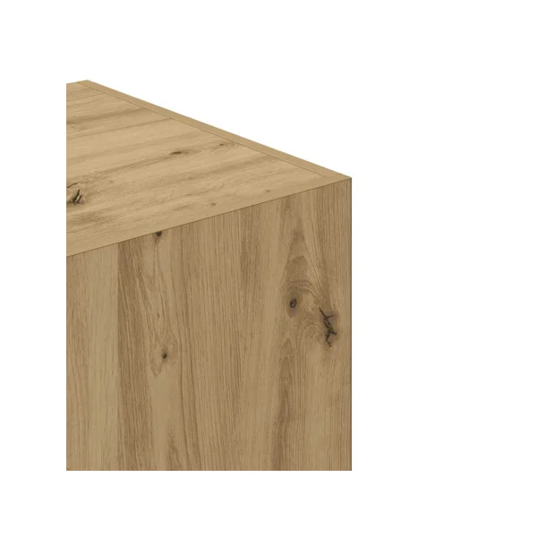 Armoire avec Penderie 2 portes 2 Tiroirs Chêne 180 cm