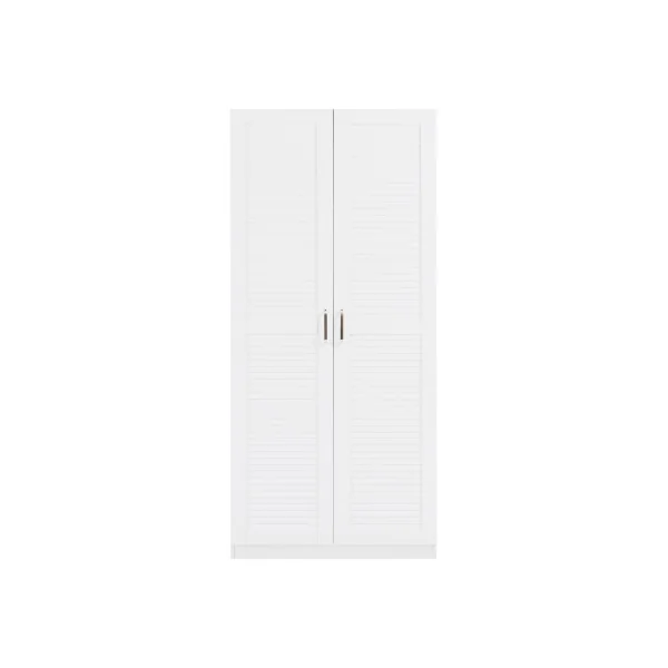 Armoire Blanche avec Penderie 1 Etagère 180 x 52 x 176 cm