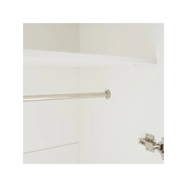 Armoire Blanche avec Penderie 1 Etagère 180 x 52 x 176 cm