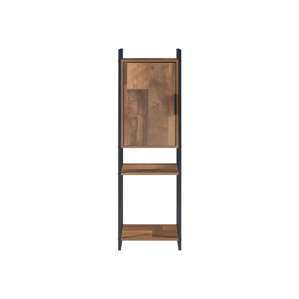 Armoire de Salle de Bain 35 x 25 x 115 cm Effet Noyer Colonne Salle de Bain Industrielle