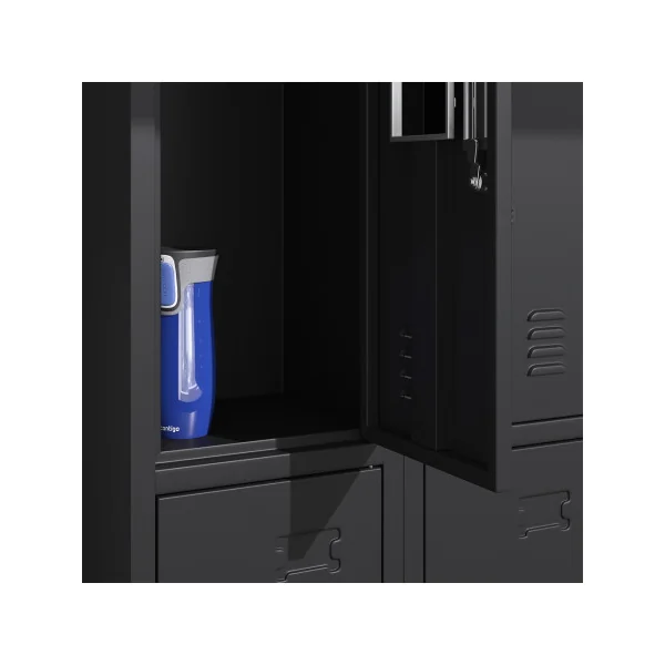 Armoire en Acier Noir Casier Vestiaire x9 Cases Armoire Acier Vestiaire Professionnel