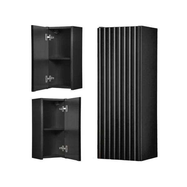 Armoire Murale Design Salle de Nain 20 x 19 x 57 cm Noir