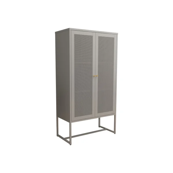 Armoire Métallique 80 x 40 x 150 cm Gris Meuble Rangement Bureau Salon