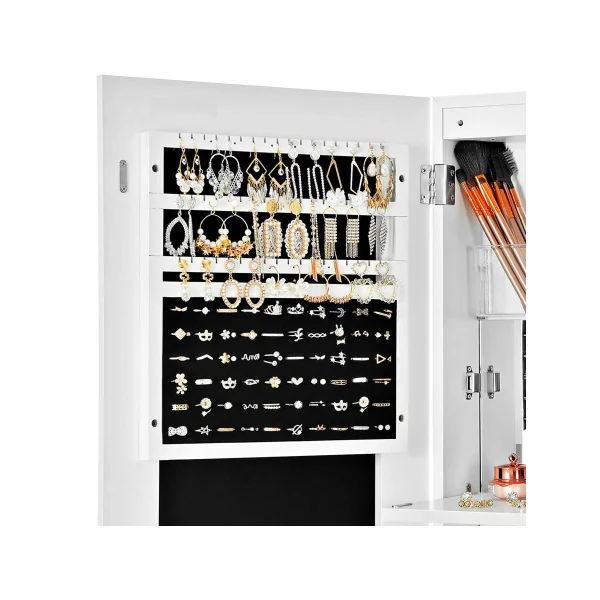 Armoire à Bijoux Blanche Murale Armoire Maquillage Parfum Femme