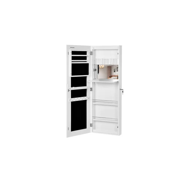Armoire à Bijoux Blanche Murale Armoire Maquillage Parfum Femme