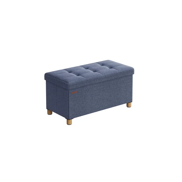 Banc d'Entrée avec Rangement Bleu Jean Coffre de Rangement Chambre Salon cielterre-commerce