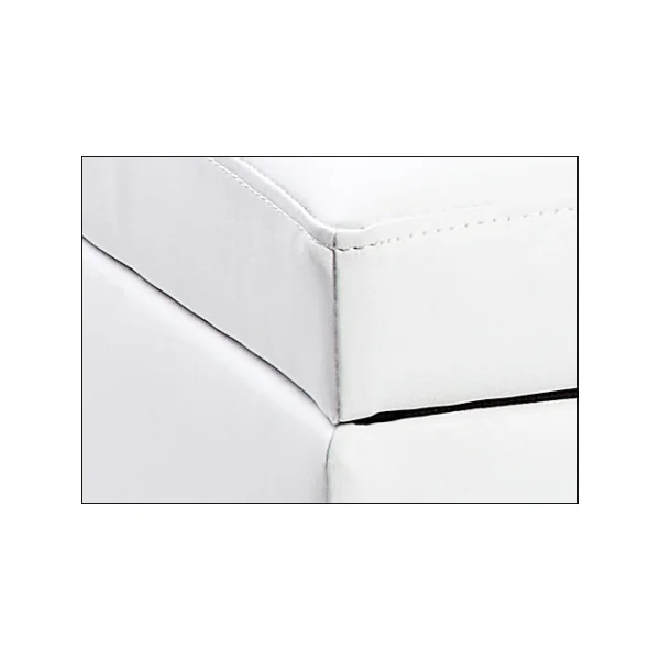 Banquette Coffre Blanc 119x38x45 cm