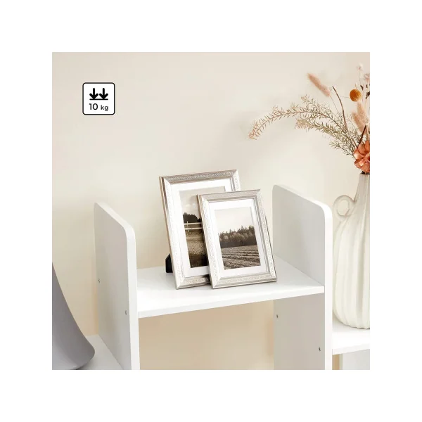 Bibliothèque Blanche Moderne 13 Cases Etagère de Rangement