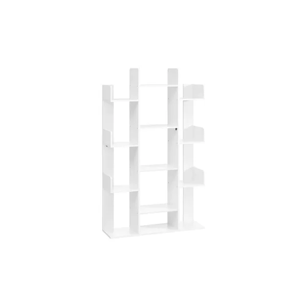 Bibliothèque Blanche Moderne 13 Cases Etagère de Rangement