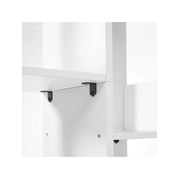 Bibliothèque Blanche Moderne 13 Cases Etagère de Rangement