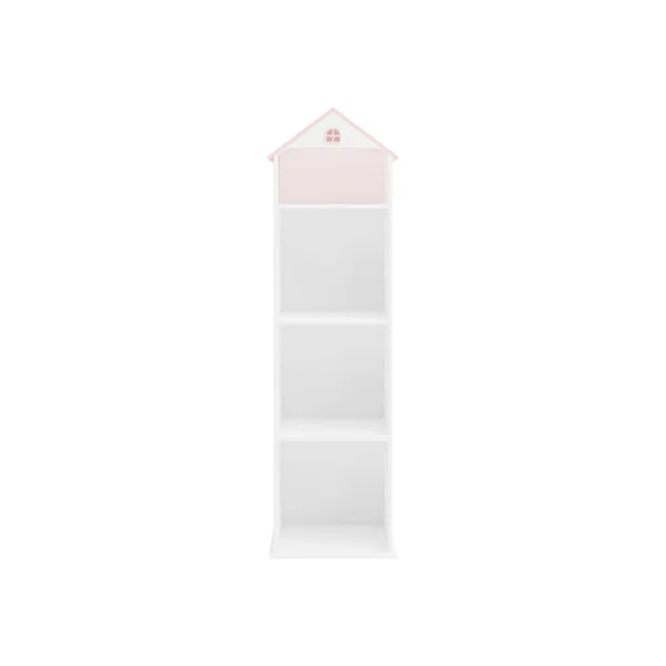 Bibliothèque Étagère Enfant 40 x 35 x 140 cm Blanc Rose