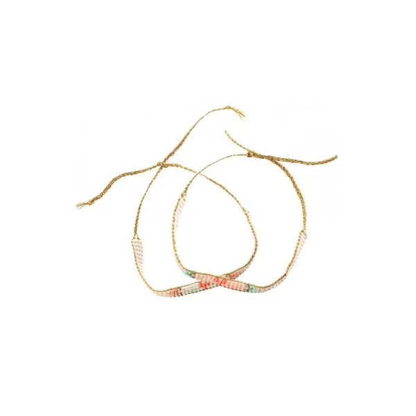 Bijoux duo bracelets Miyuki et Coeurs - Djeco