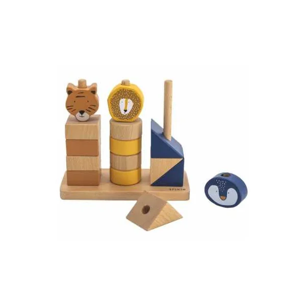 Blocs Animaux à empiler en bois - Trixie