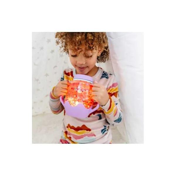 Bocal de jeu sensoriel violet - Glo Pals