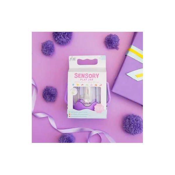 Bocal de jeu sensoriel violet - Glo Pals