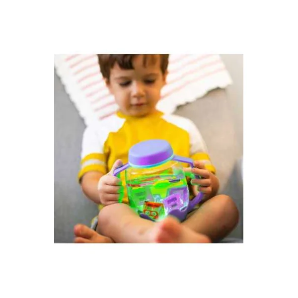 Bocal de jeu sensoriel violet - Glo Pals