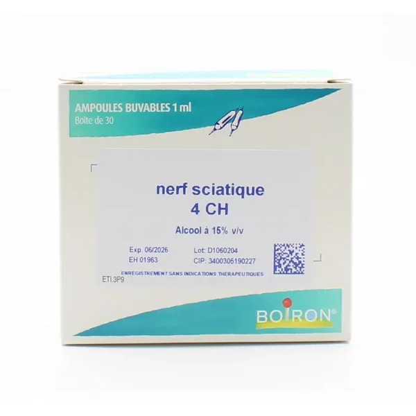 Boiron Nerf Sciatique 4CH 30 ampoules