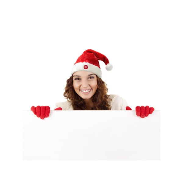 Bonnet de Noël dansant et chantant 39 x 22 cm