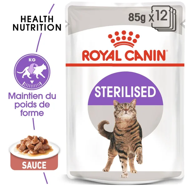 Boîtes Chat - Royal Canin Sachet Sterilised Sauce – 12 x 85 g
