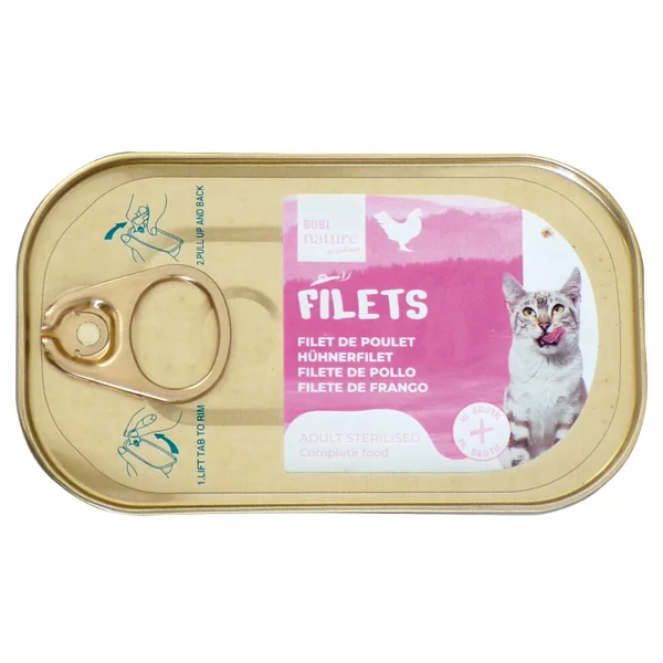 Bubi Nature pâtée naturelle en filets 85 g pour chat adulte Bubimex