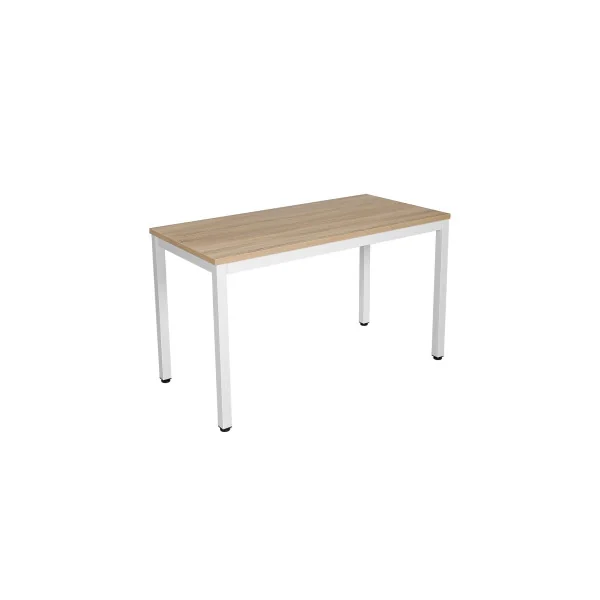 Bureau Blanc de 120x60x76 cm en Bois Table d'étude Bureau Informatique