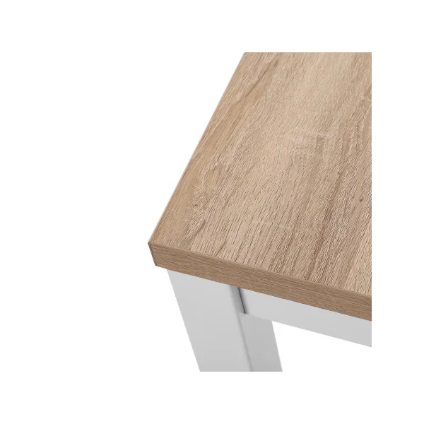Bureau Blanc de 120x60x76 cm en Bois Table d'étude Bureau Informatique