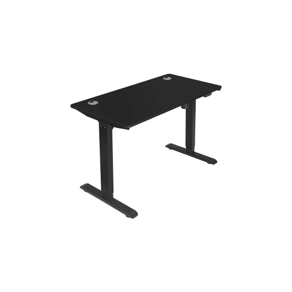 Bureau Electrique 120 cm Noir Assis Debout Réglable en Hauteur en Continu