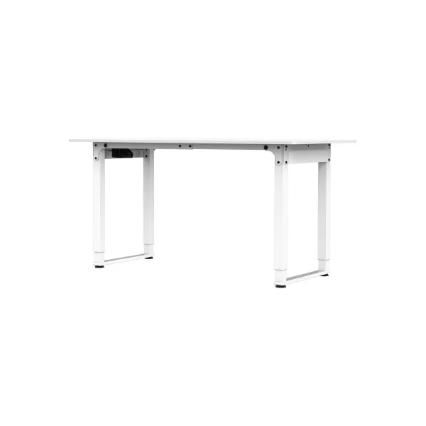 Bureau Electrique Assit Debout Réglable en Hauteur 160 x 75 cm Blanc