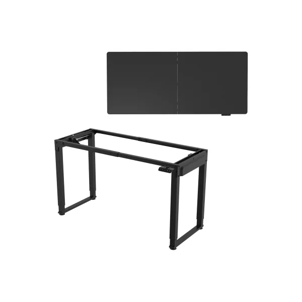Bureau Electrique Assit Debout Réglable en Hauteur 180 x 80 cm Noir