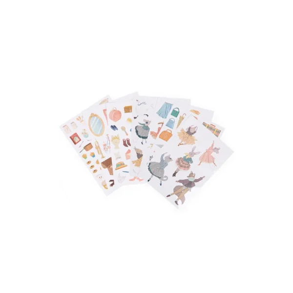 Cahier de coloriage et stickers La petite école de danse - Moulin Roty