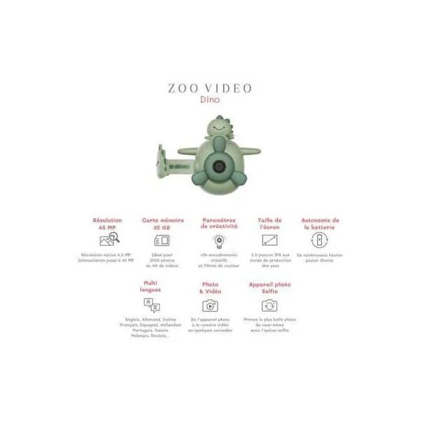 Camera Dinosaure Zoo Video - The Zoofamily