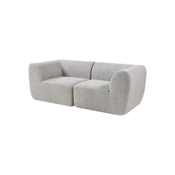 Canapé Confortable Modulable 2 Places Gris